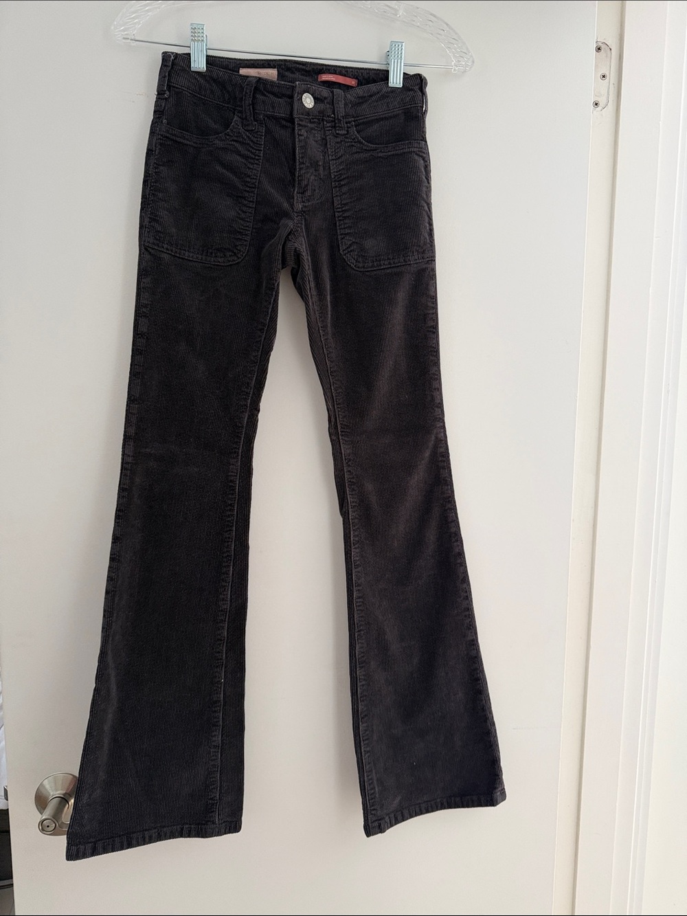 Anthropologie Pilcro black Corduroy flare pants jeans